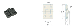 731 Петля (шарнир) для дверей 50x70