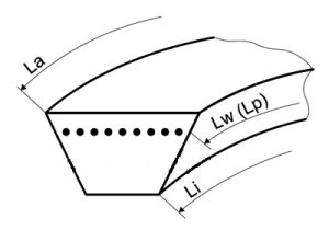 Ремень клиновой В(Б) 45.5 1200Lp/1160Li True Belts Ремень клиновой В(Б) 45.5 1200Lp/1160Li True Belts