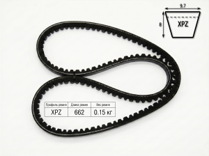 Ремень зубчатый XPZ 662/3VX260 TRUE BELTS Ремень зубчатый XPZ 662/3VX260 TRUE BELTS